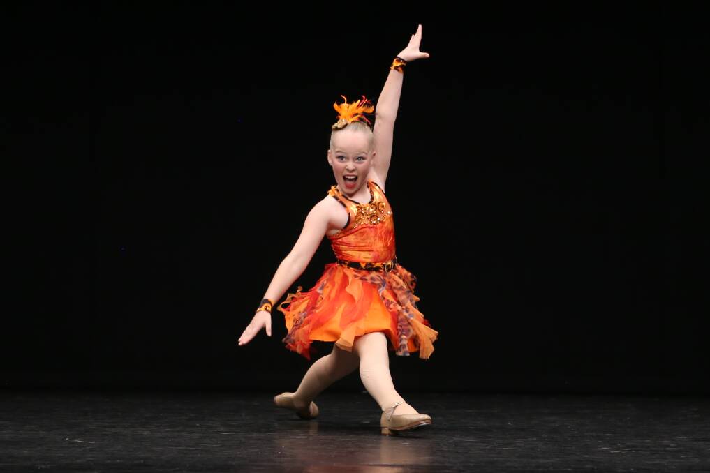Talented: Hannah Beard from Wingham was the winner of Section 631 Open – Fast Tap Dance Solo 12 years and under. Photo: Scott Calvin/Carl Muxlow.