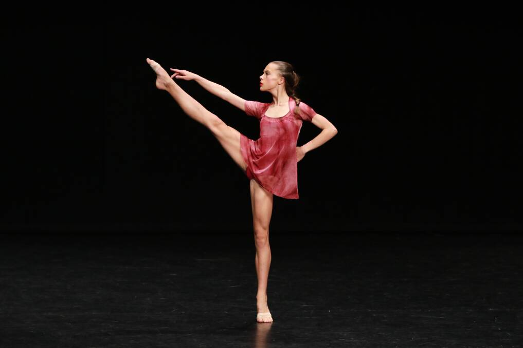 Mia Paske from Taree won Section 625 Open - Contemporary 14 yrs and under. Photo: Scott Calvin.