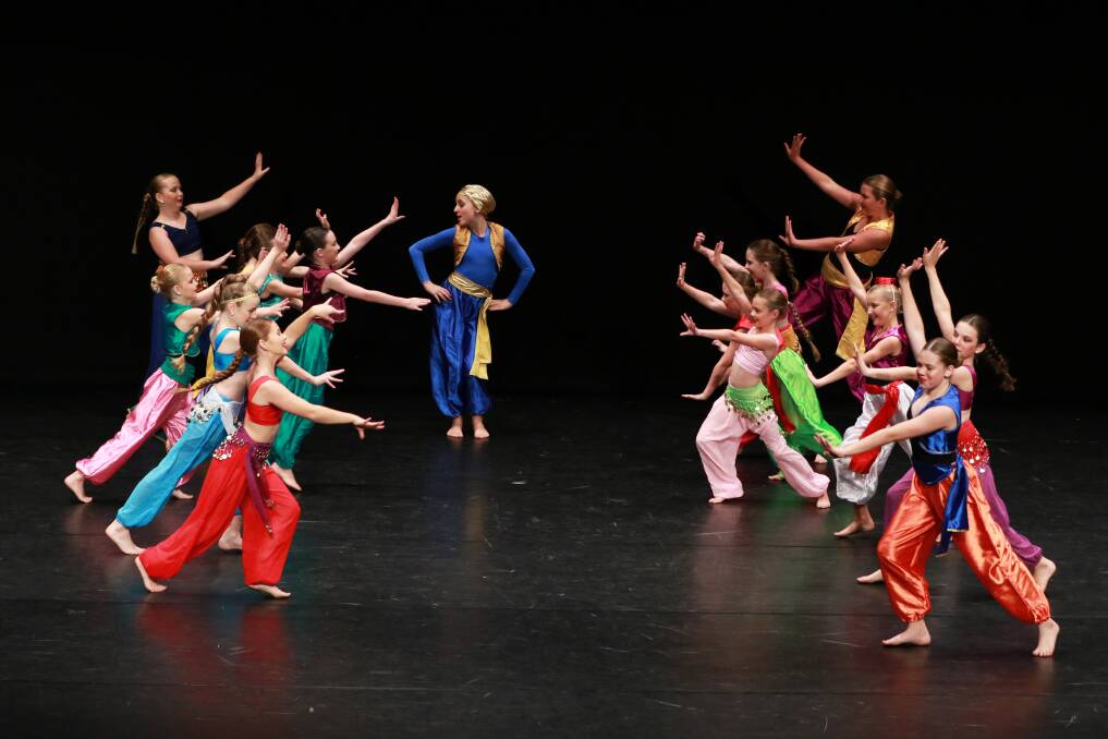 On stage: Kempsey's Danae Cantwell School of Dance won first place in Section 736 Open – Hollywood Musical or Broadway Stage Dance Groups 12 years and under. Photo: Scott Calvin/Carl Muxlow.