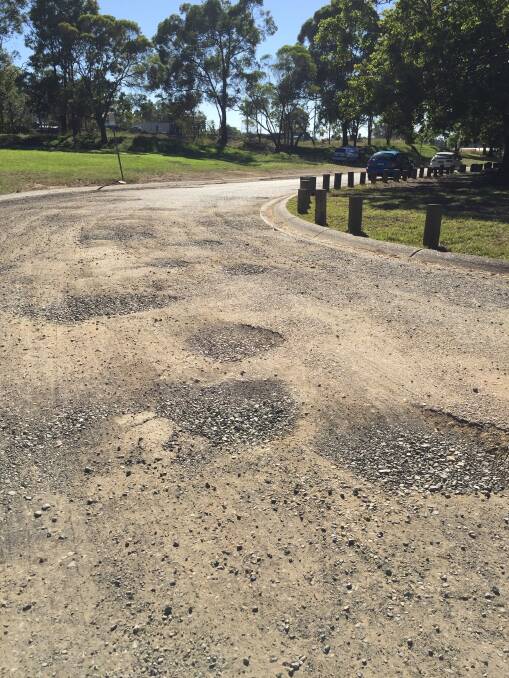 Potholes ruin the road to PCYC