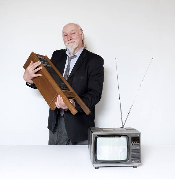 Exhibition: Barry's TV cabinet, repaired by Scott Mitchel. Photo: Lee Grant, image used with permission from Hotel Hotel.