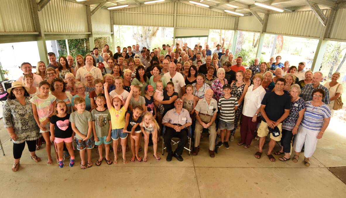 Farewell and reunion: Almost 200 people came together to mark the closure of Oxley Island Public School.