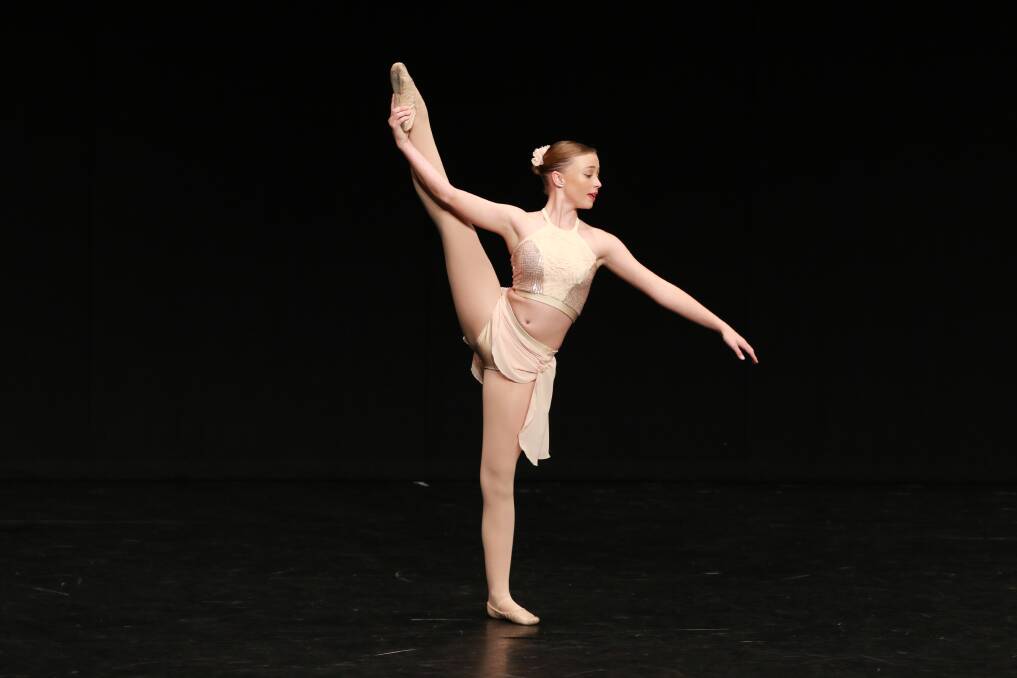 Graceful: Hope Styles from Taree received first place in Section 523 District - Modern Expressive Solo 14 years and under. Photo: Scott Calvin/Carl Muxlow.