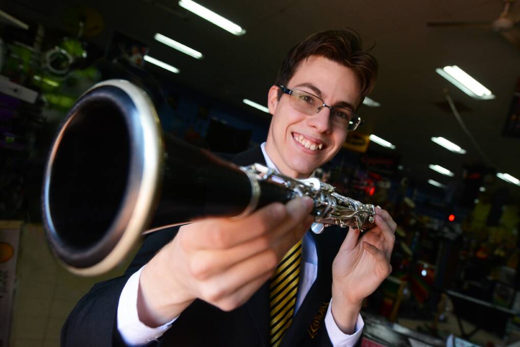 Honoured: Mitchell Brown performed as first clarinet chair, concert master and soloist before a sold out audience at the Sydney Opera House. Photo: Scott Calvin.