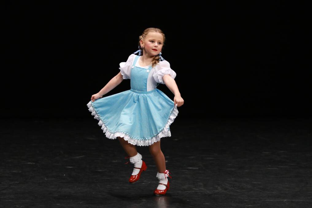 Winner: Sienna Allen from Kempsey received first place in Section 415a eight years and under Novice – Tap Dance Solo section. Photo: Scott Calvin/Carl Muxlow.