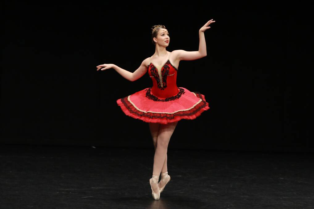 Stunning: Winner of Section 646 Open – Advanced Classical Ballet Championship 16 years and under, Elizabeth Avery from Taree. Photo: Scott Calvin/Carl Muxlow.
