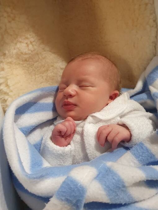 New arrival: Dustin Jagger Whitwell was born at Manning Base Hospital on June 29.
