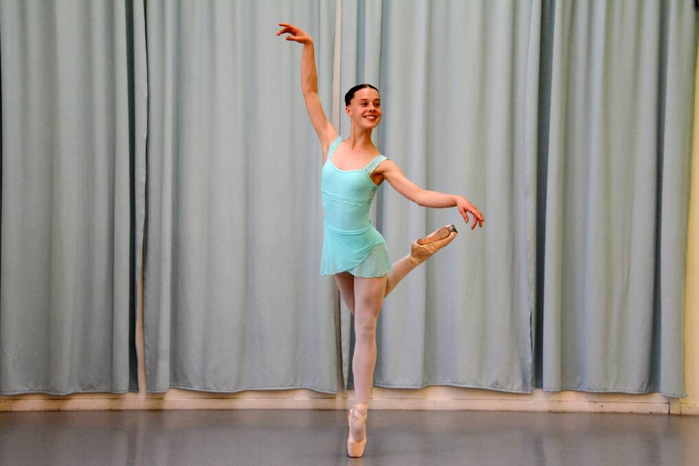 En pointe: Mia Paske has been accepted into an associate program with the Queensland Ballet Academy for next year.