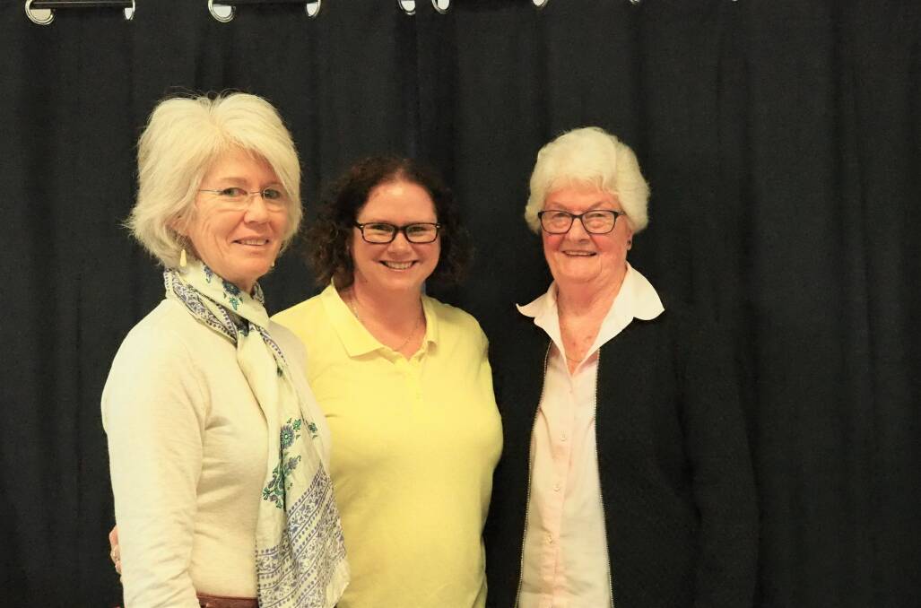 Talents combine: Concert co-ordinator and Manning Valley Choral Society musical director Deirdre Sutherland, Kantabile musical director and Sinfonia conductor Heidi Lambert and U3A Silvertones musical director Pam Archer.