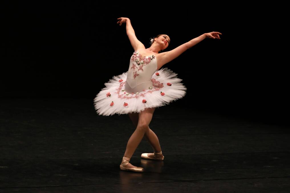 Classical: Georgia Martin from Taree was the winner of Section 505 District – Classical Ballet Solo 23 years and under. Photo: Scott Calvin/Carl Muxlow.