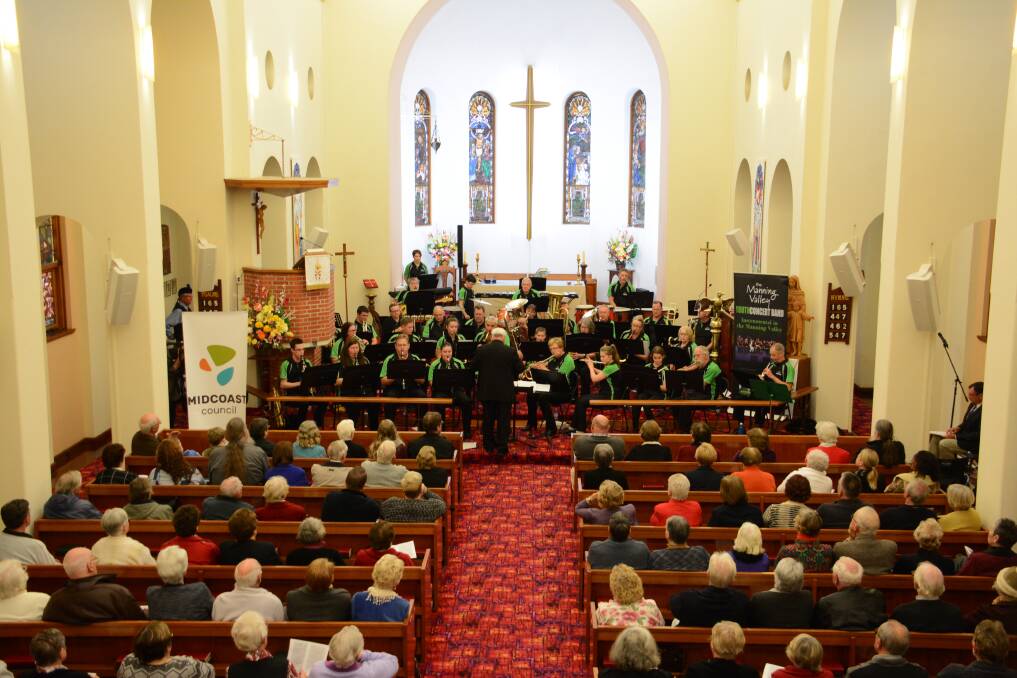 Manning Valley Concert Band will perform On the Bandstand at St John's Anglican Church in Taree on July 14.