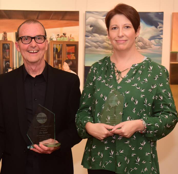 Contribution recognised: Don Secomb and Tanya Brown were joint winners of the 2018 Manning Winter Festival Performing Arts Award. Photo: Julie Slavin.