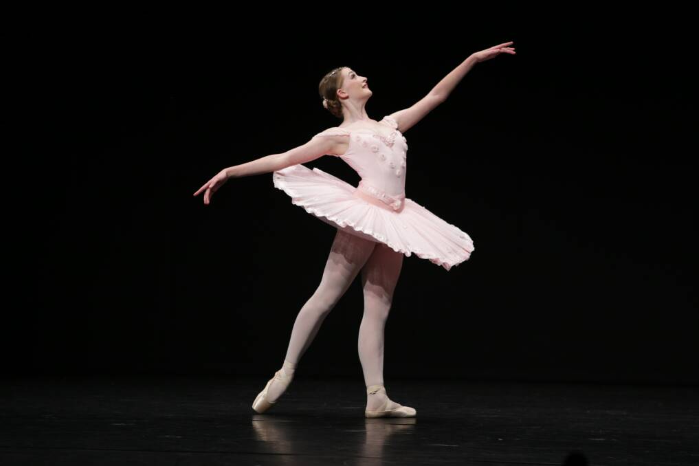 Ballerina: Winner of Section 603 Open – Classical Ballet Solo 14 years and under Hannah Furniss from Coffs Harbour. Photo: Scott Calvin/Carl Muxlow.