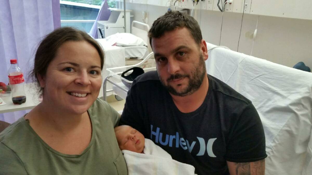 New arrival: Toni-lee and Aaron Collier are celebrating the arrival of their daughter, Ruby Anne Collier.