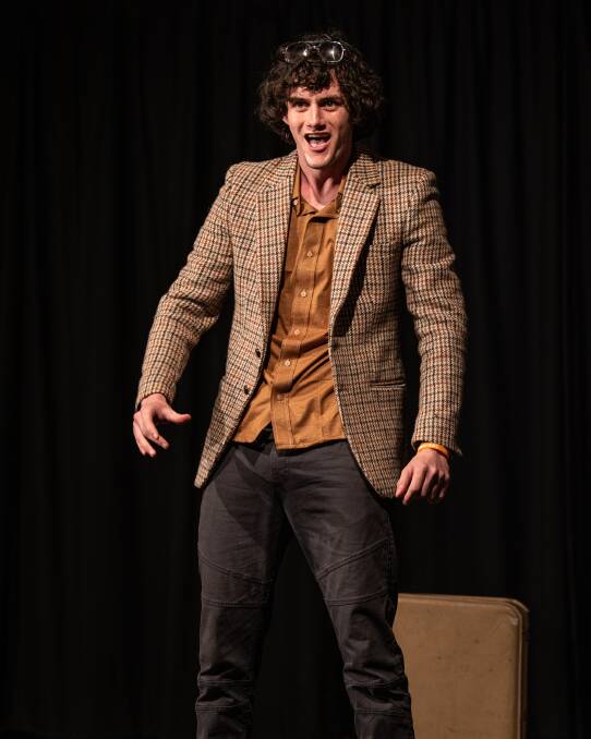 Luke Earley performed The Boggin's Commode with boundless energy on stage. Photo by Callam Howard.