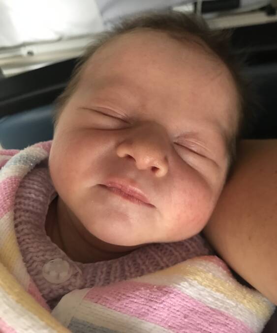 New arrival: Hannah Carla Lyons was born at Manning Hospital on February 26.
