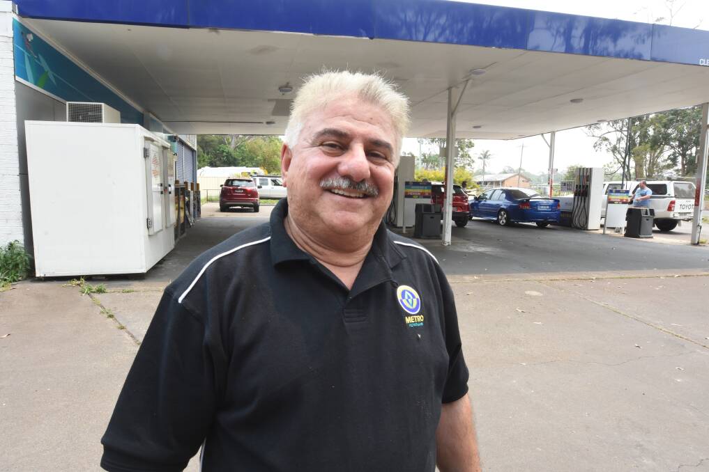 Back in operation: Metro Old Bar service station owner Joe Jospeh said fire fighters have done a marvelous job fighting bush fires in our area. Photo: Scott Calvin.