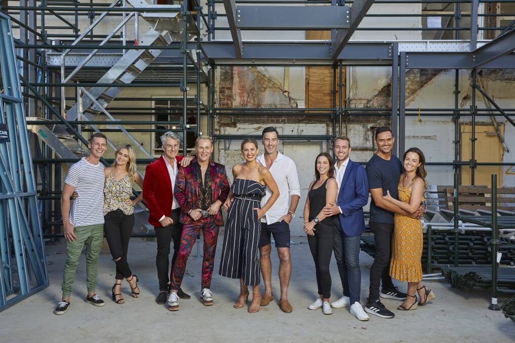 Day one: The 2019 Blockheads, Luke and Tess, Mark and Mitch, El'ise and Matt, Mel and Jesse and Andy and Deb.