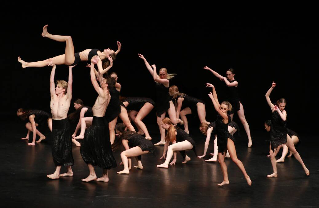 Winners: National College of Dance from Newcastle won Section 711 Open – Modern Expressive Dance Groups Open Age. Photo: Scott Calvin/Carl Muxlow.