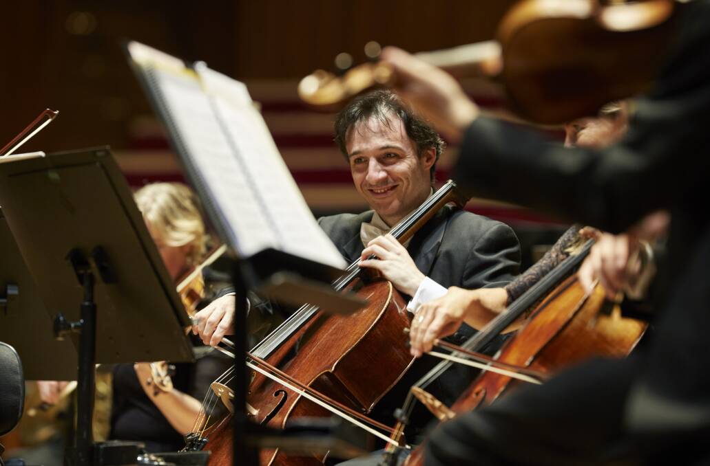 Stepping up: Sydney Symphony Orchestra's principal cello Umberto Clerici will step into the role of conductor for the regional tour.