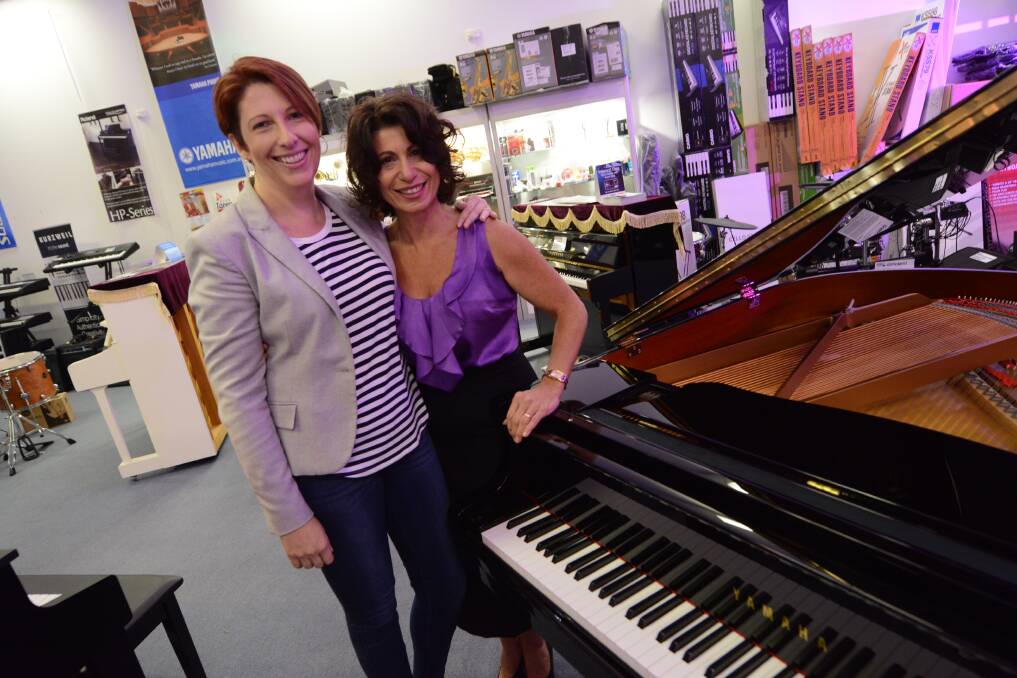 Support: Frosa Tzannes Bell (right) credits Tanya Brown for reigniting her passion for music. This Monday she will compete in the Taree eisteddfod for the first time in more than 30 years.