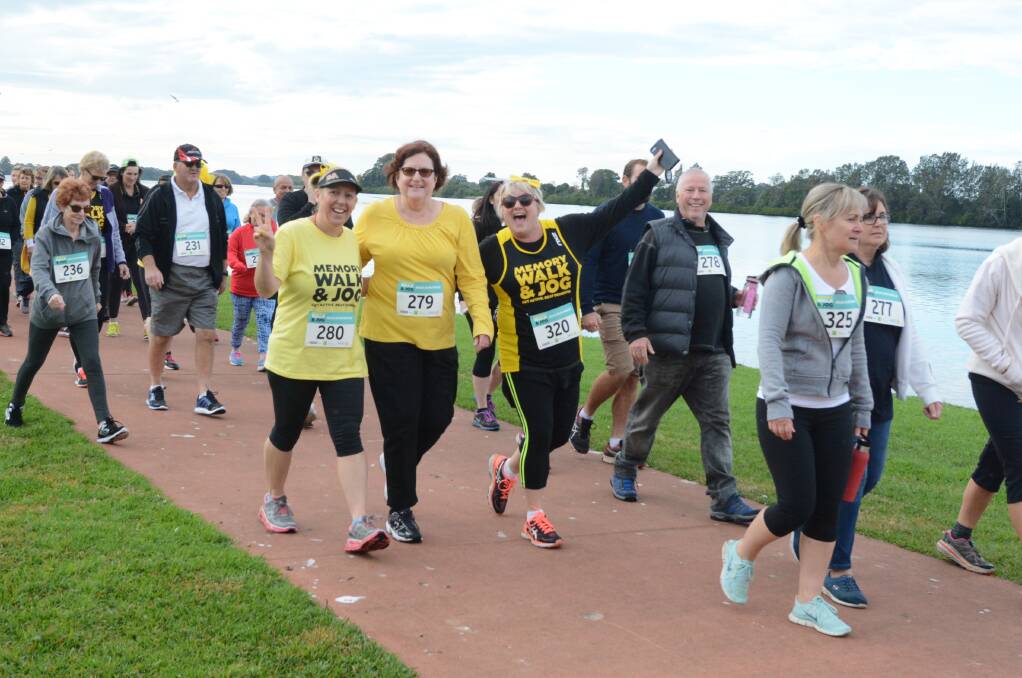 Starters in last year's Taree Memory Walk and Jog begin the journey along the Manning River Foreshore. June 24 will be the date for the 2018 event.