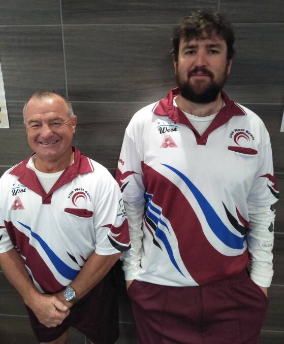 Taree West's Tony Hinton and Dominic Riley are the Zone 11 pairs champions.