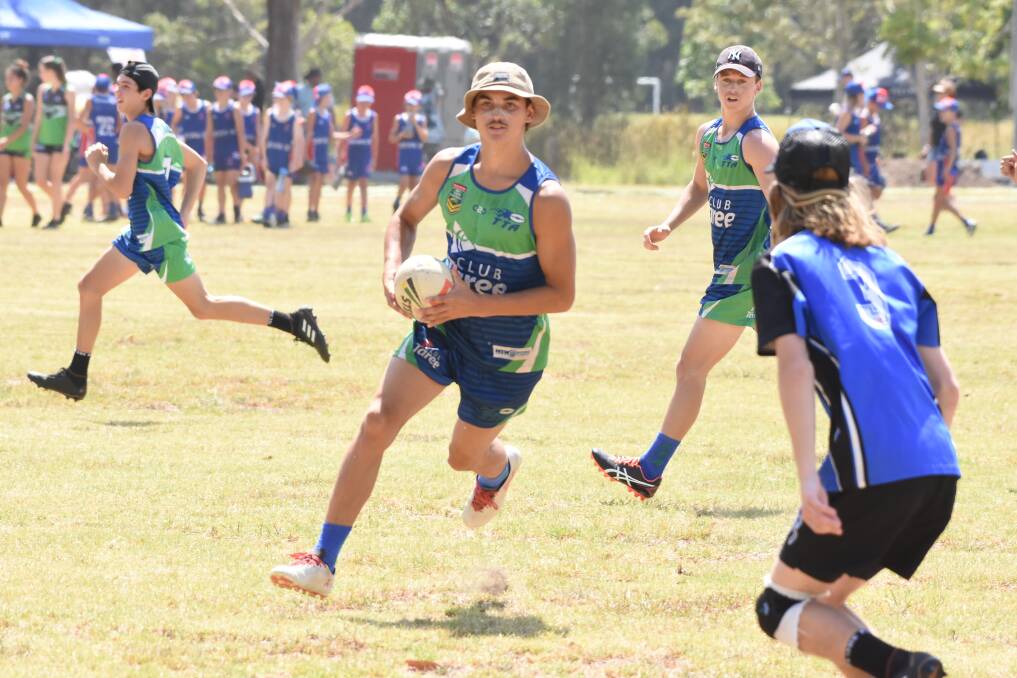 Taree's JJ Gibson on the move during last year's championships played at Taree.