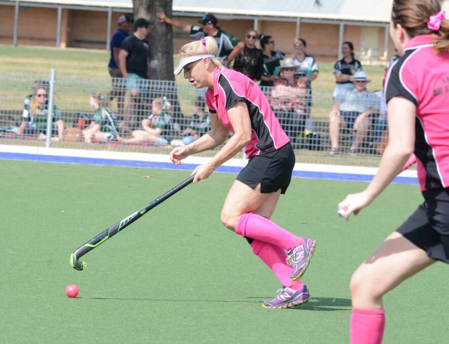 Narelle Salmon on the move for Town division three side in last year's grand final against Wingham.