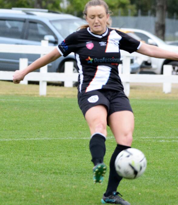 Josie Mays was among Mid Coast's best in the 3-0 loss to Broadmeadow at Taree. Mid Coast will play Maitland at Maitland in the next round.