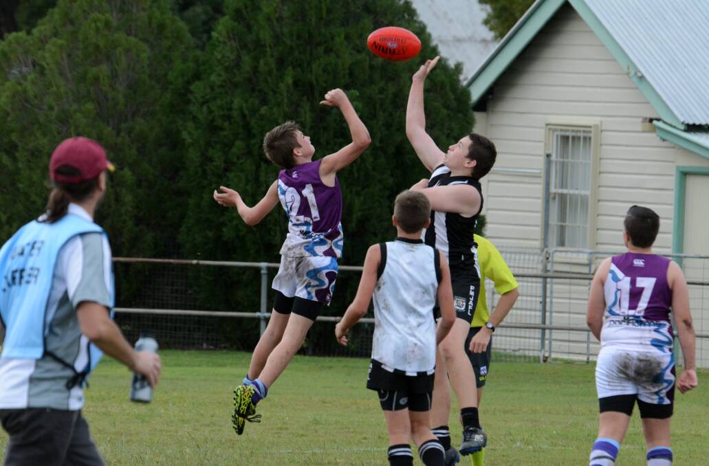 Manning Mustangs clashed with Port Macquarie in North Coast junior AFL at the Johnny Martin Oval in Taree.