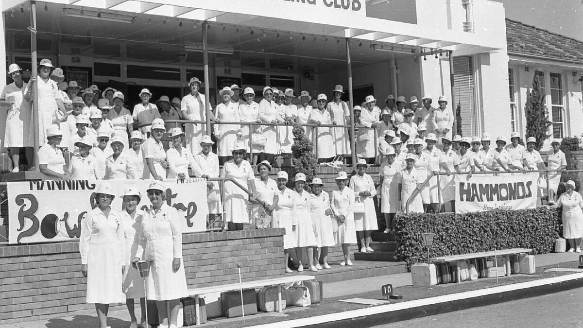 Taree City Bowling Club was once the most successful in the Manning Bowling Association. Ron Badger took this photo in 1981 before the club hosted a women's bowls carnival.