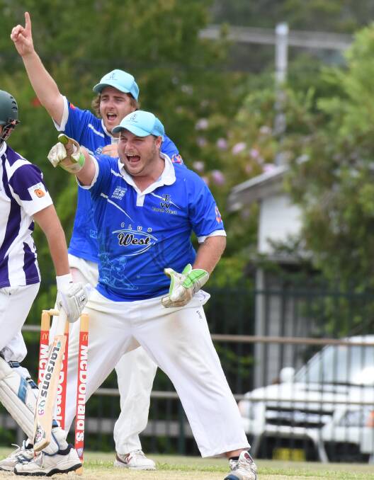 Howzat: JJ Burton, pictured playing for Taree West in Mid North Coast Premier League cricket, has been drafted into the Central Coast Chargers side for the inaugural Last Man Stands (LMS) cricket Super Series this month.