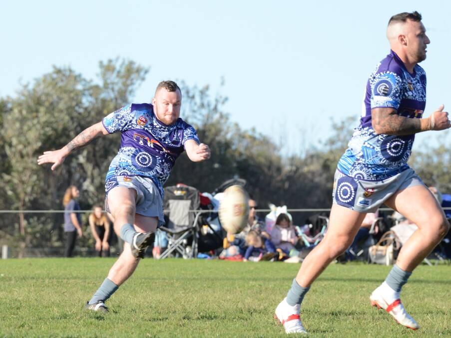 Corey Wheeler's kicking game was a feature of Old Bar's 16-6 win over Taree City at the Jack Neal Oval.