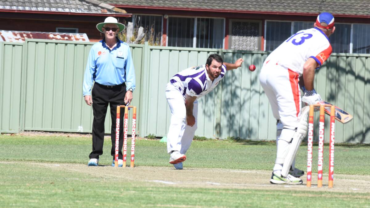 Justin Boyd bowling in last season's grand final. He's tipped to have a strong summer for United.