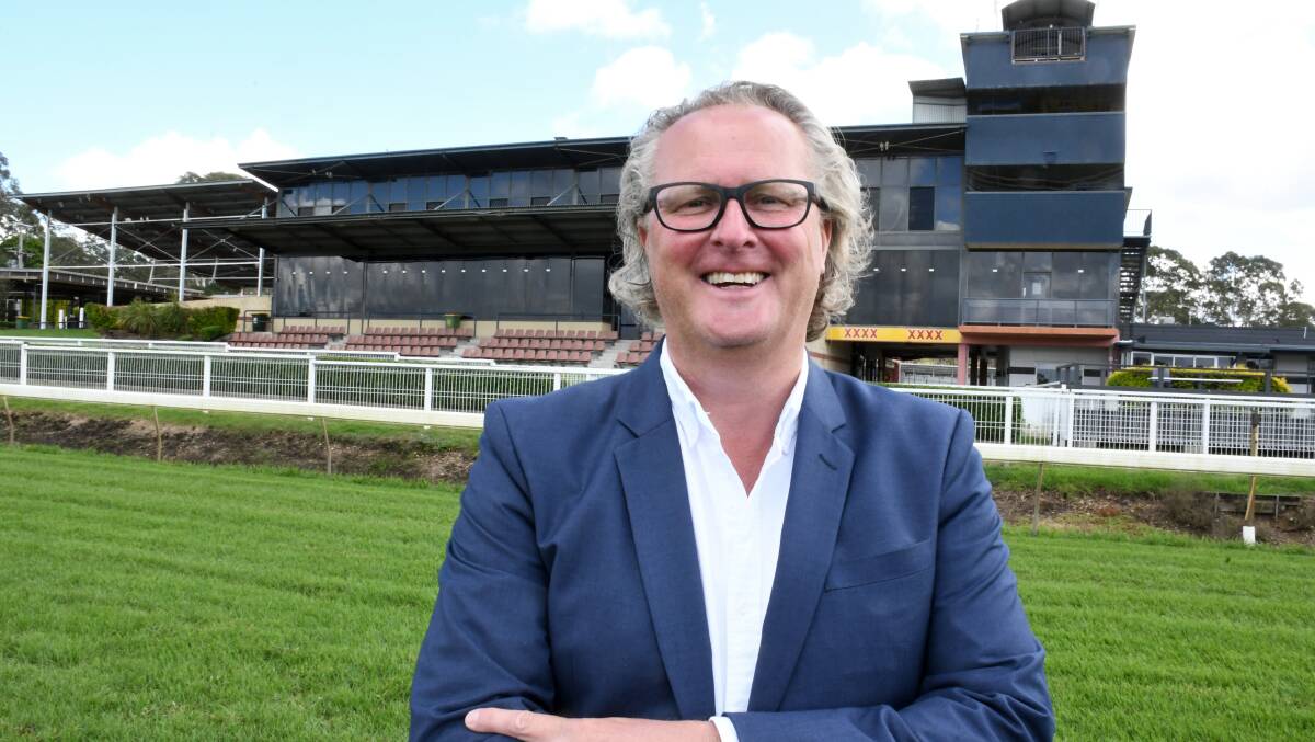 Manning Valley Race Club's new chief executive officer Damien Toose at the Bushland Drive track.