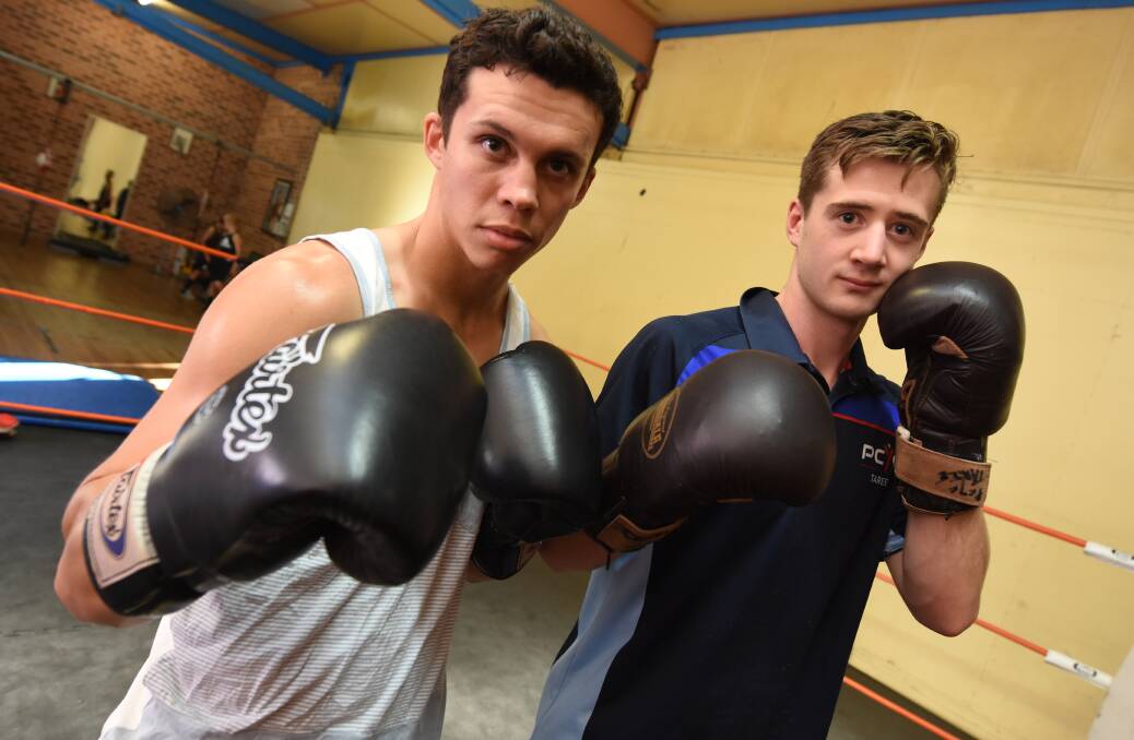 Ready to rumble: Ryan Spencer and Henry Woods will be on the Manning River Rumble program at Taree PCYC on Saturday April 28.