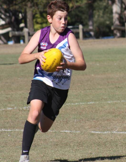 Hamish Gallaher made a solid debut for Manning Mustangs in the clash against Macleay.