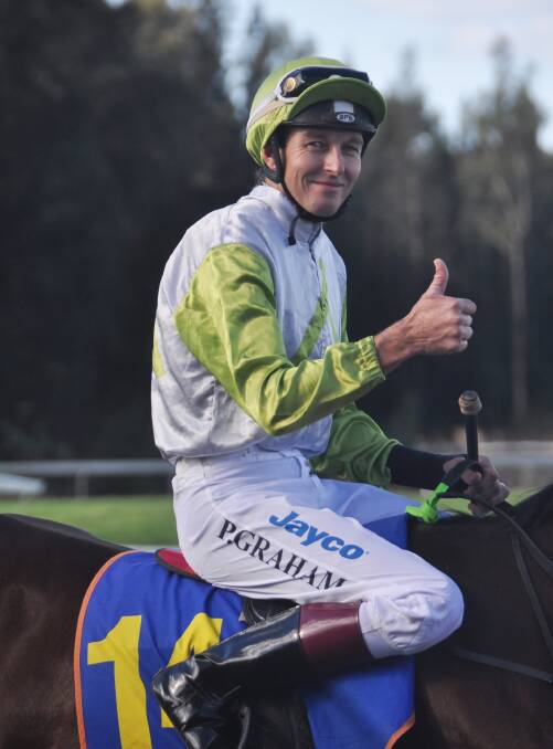 Champion jockey Peter Graham will be joined in the riding ranks by son Jesse and daughter Cejay at Sunday's Port Macquarie races.