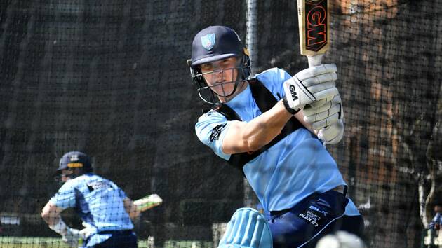 Nick Larkin scored 104 not out from 93 balls for NSW in a trial game against the National Performance Squad.