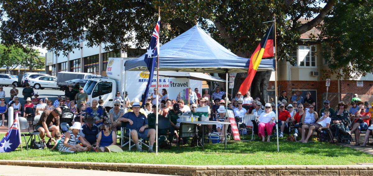 A crowd of nearly 300 turned out for the Australia Day function held on the Manning River Foreshore at Taree last January. The foreshore will also be the venue for the 2021 event.