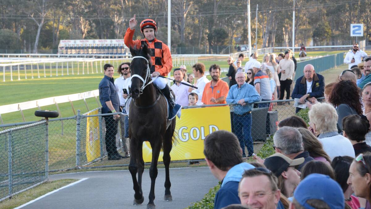 Champion hoop Tommy Berry after his win on Hogmanay in last year's Taree Gold Cup.
