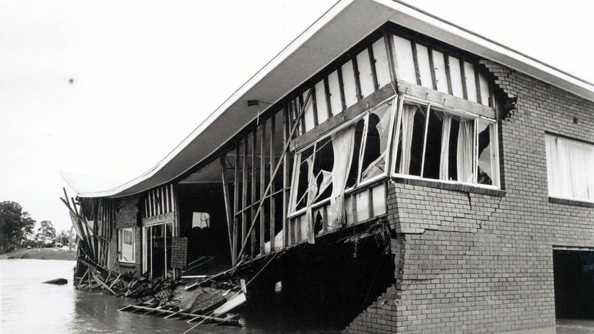 The rowing club suffered severe damage in the 1978 flood.