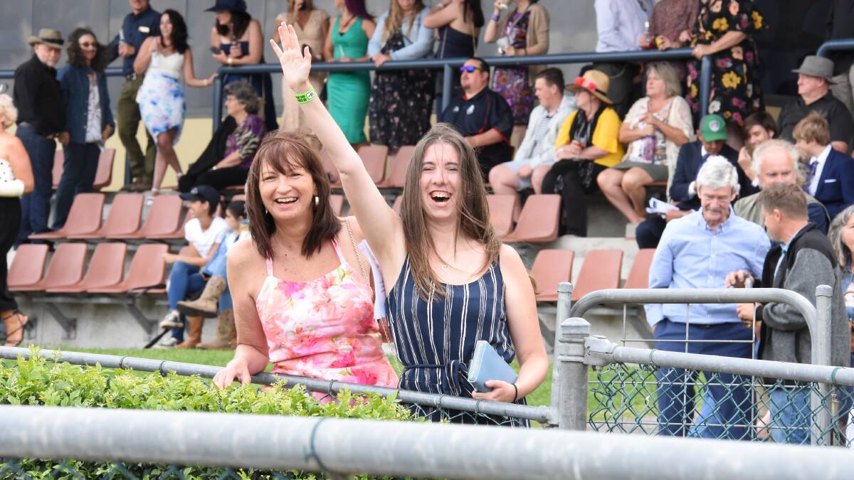 Monica and Robyn Williams celebrated their birthday at the Melbourne Cup day race meeting at Taree.