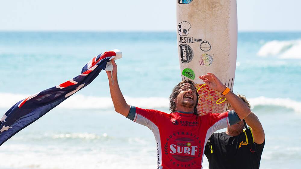 A raft of former Australian champions will compete in the Carve NSW Surfmasters including 2018 title holder Jay Phillips (Fingal). Photo Ethan Smith/Surfing NSW.
