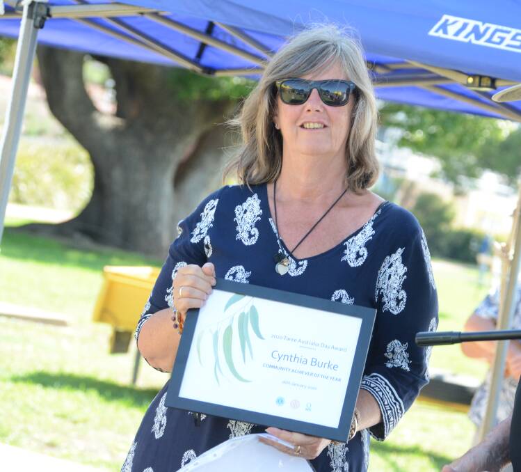 Cynthia Burke was named the community achiever of the year.
