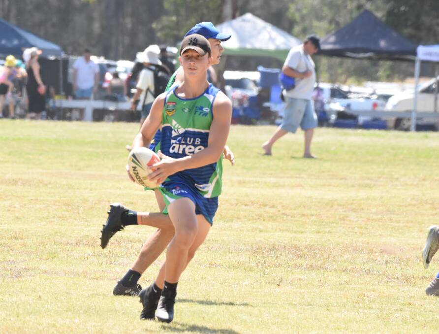 Jake Ferris from Taree under 18 boys. The side has qualified for the State finals.