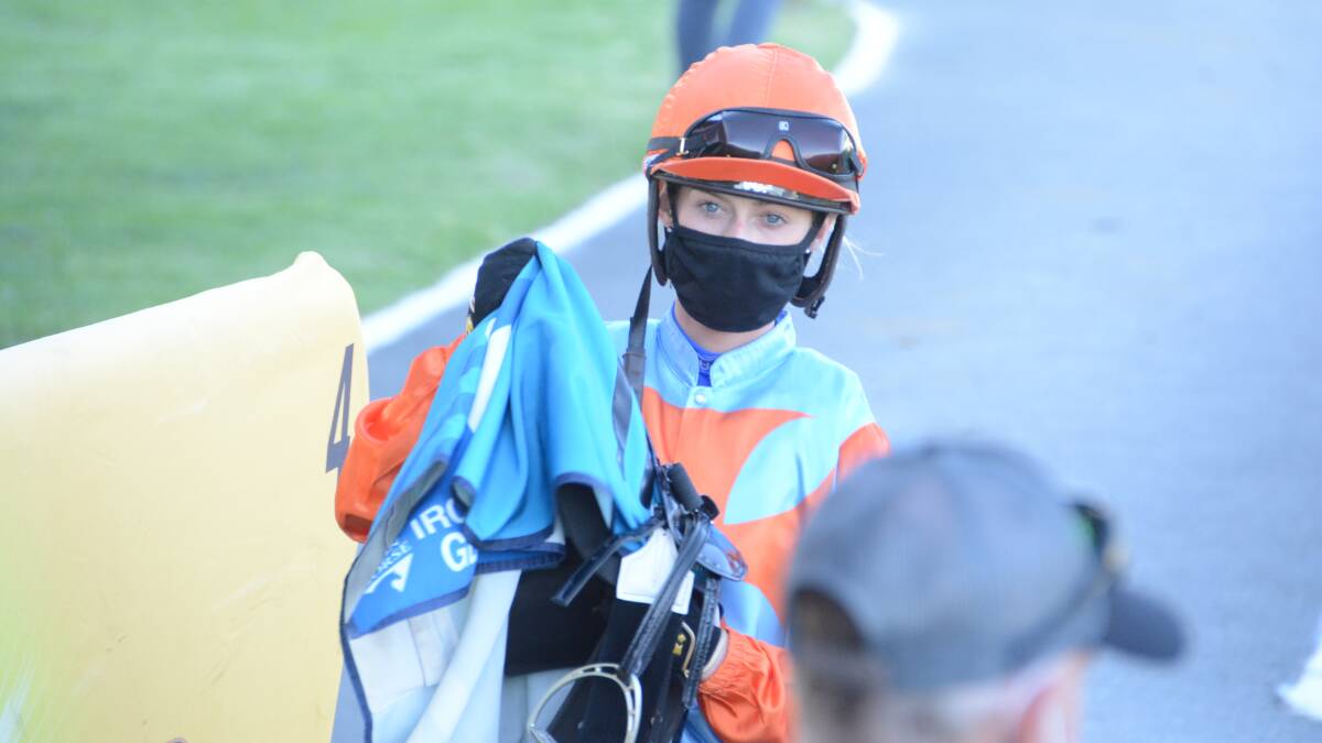 In-form jockey Georgina McDonnell after her win in the Krambach Cup on Mister Smartee.