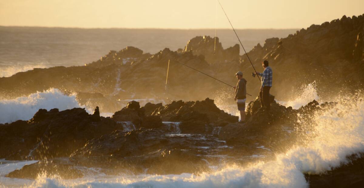 Big seas have ruled out rock fishing in the area.