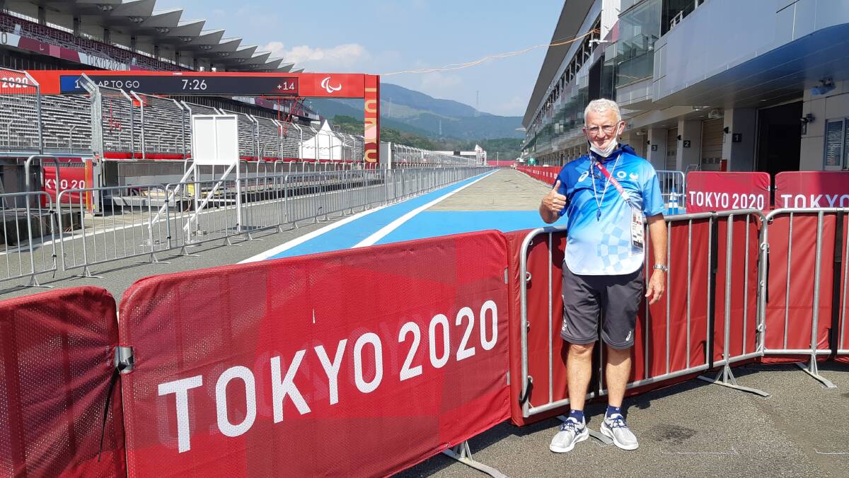 Bill Clinch working at this year's Olympic Games in Tokyo.